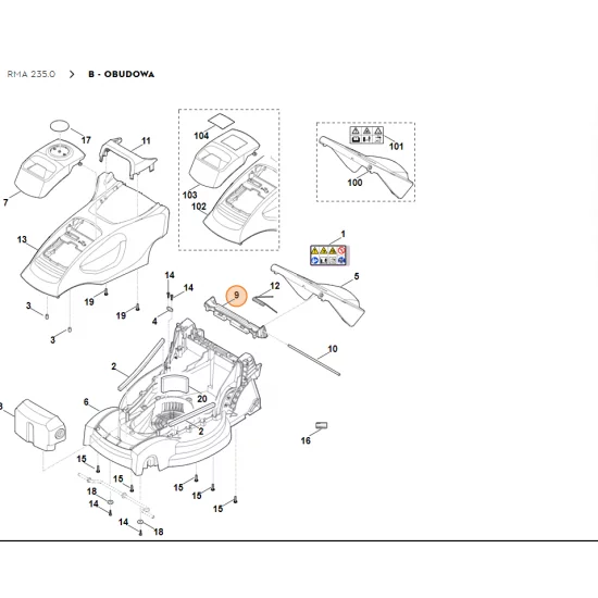 STIHL Pokrywa 6311 706 0710